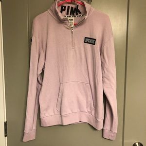 PINK half zip hoodie